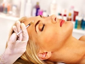 Woman getting a BOTOX injection