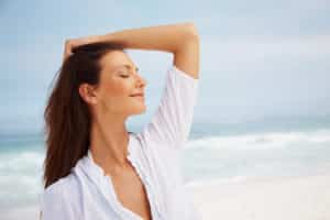 Woman at the beach