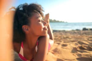 Woman at the beach