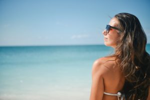 Woman at the beach