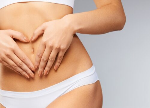 Photo of a woman's thin stomach