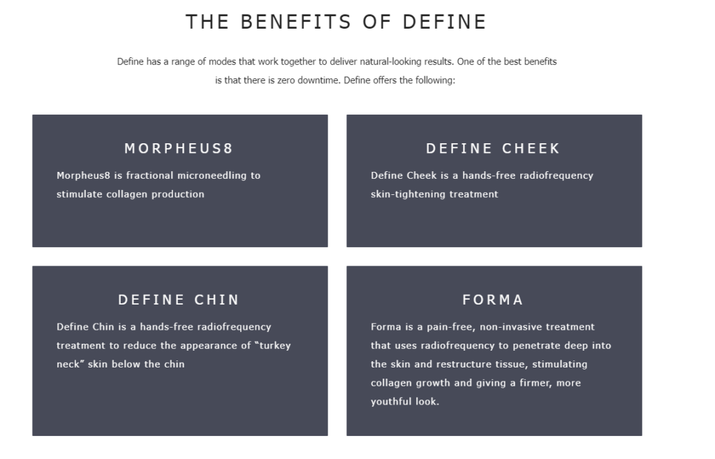 The benefits of Define graphic