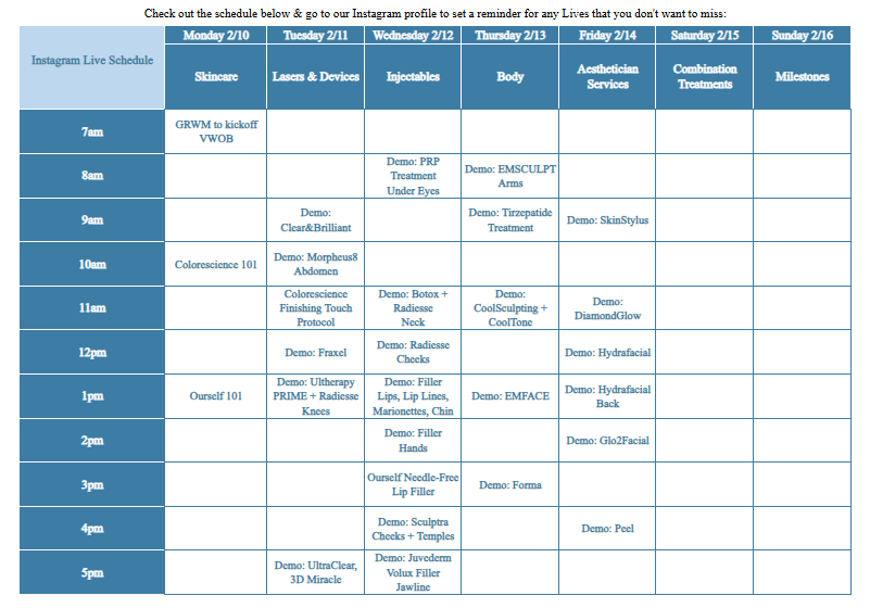 Event calendar
